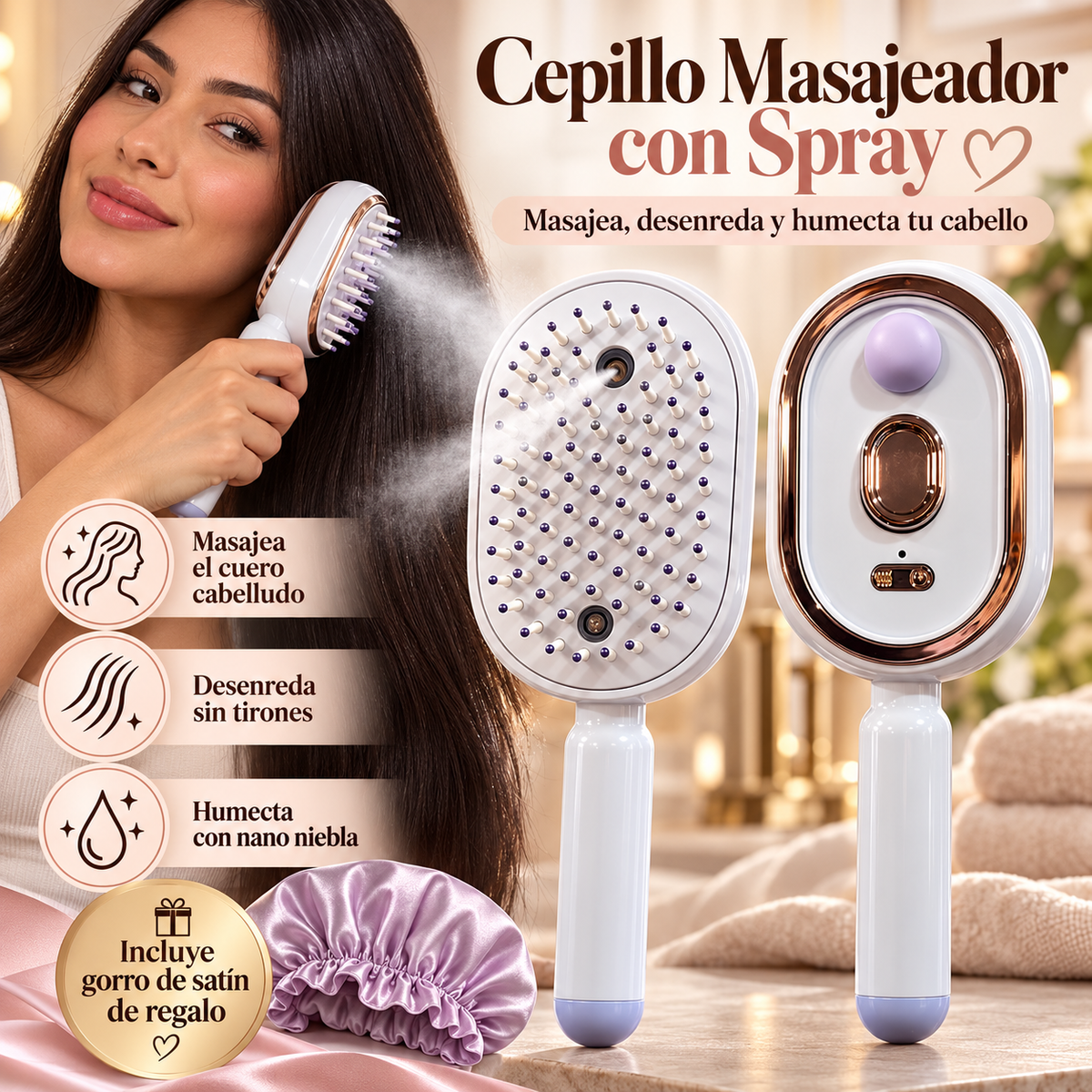 CEPILLO SPA 3 EN 1 + REGALOS
