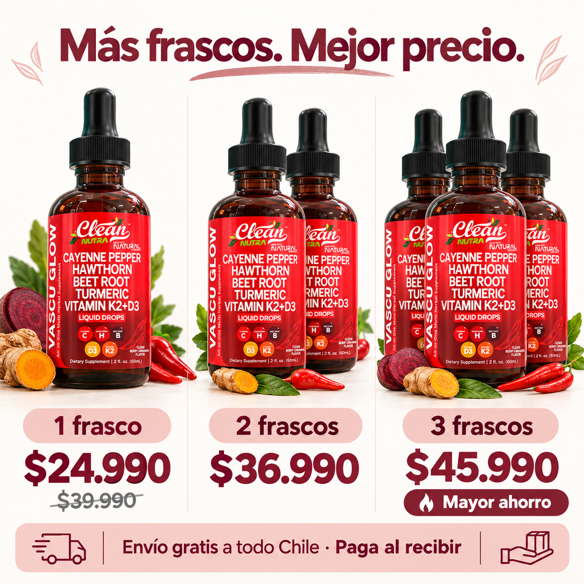 VASCU GLOW CLEAN NUTRA X 60 ML