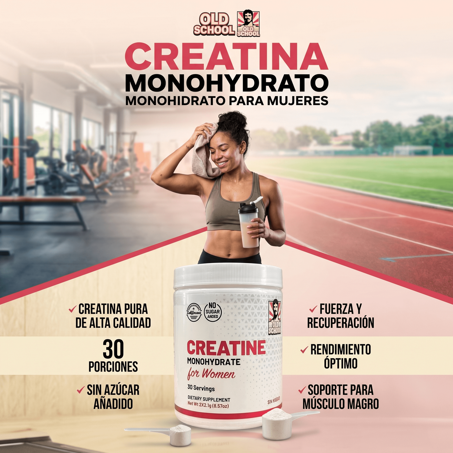 Creatina Monohidratada Old School Labs